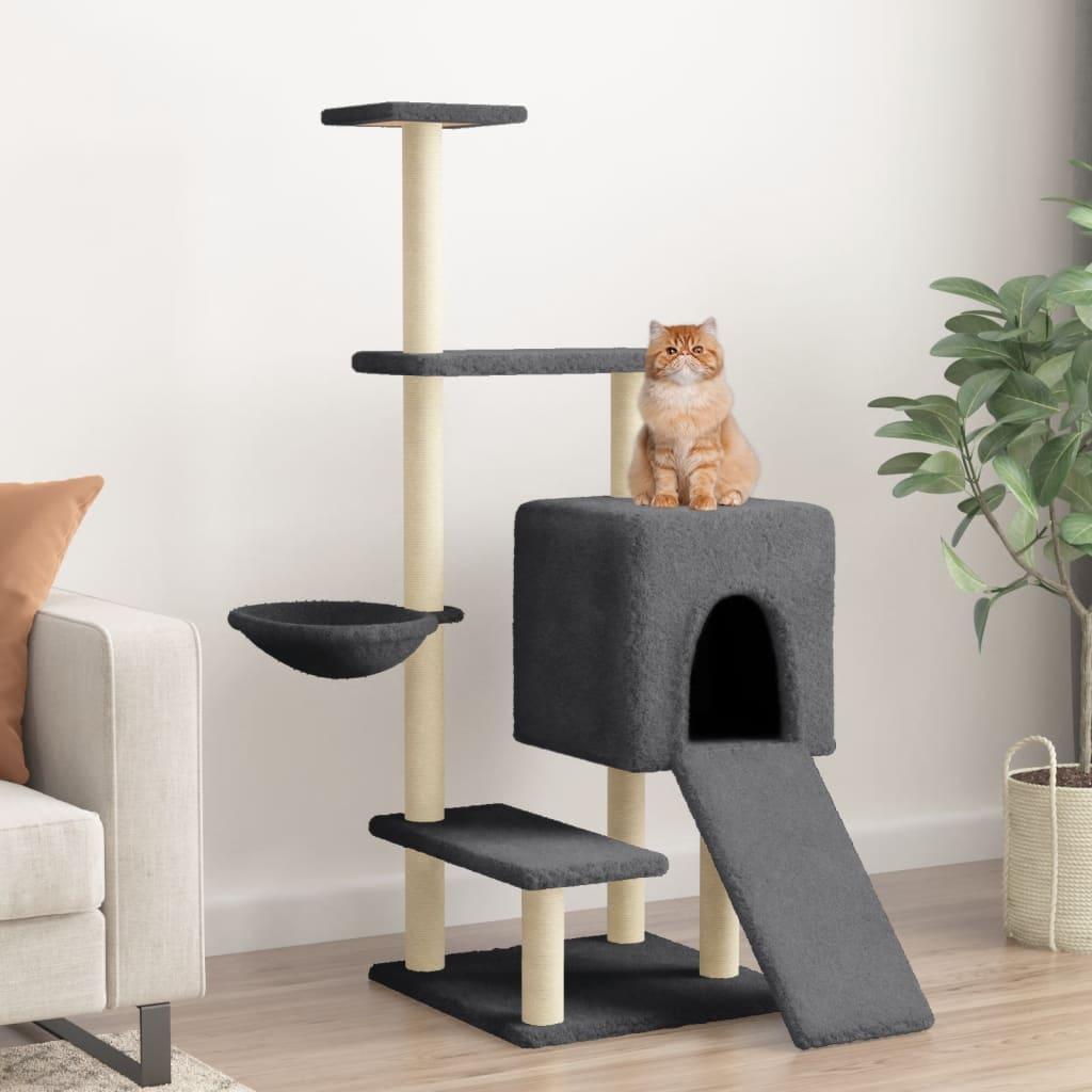 Trendyproduct.co.uk Cat Tree With Sisal Scratching Posts 130.5 Cm vidaXL Animals & Pet Supplies Animals & Pet Supplies > Pet Supplies > Cat Supplies > Cat Furniture Cat Furniture Cat Supplies Cream parcel Pet Supplies vidaXL