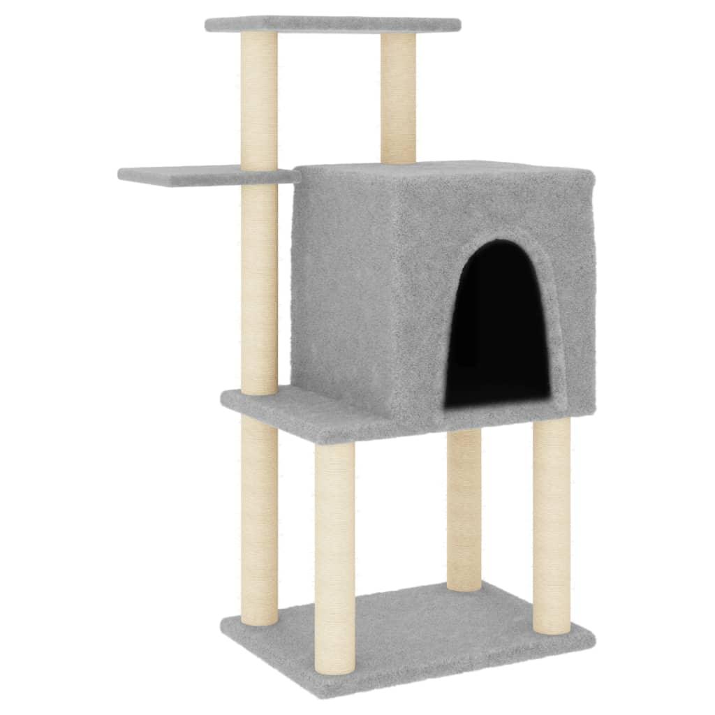 Trendyproduct.co.uk Cat Tree With Sisal Scratching Posts 97 Cm vidaXL Animals & Pet Supplies Animals & Pet Supplies > Pet Supplies > Cat Supplies > Cat Furniture Cat Furniture Cat Supplies Grey parcel Pet Supplies vidaXL