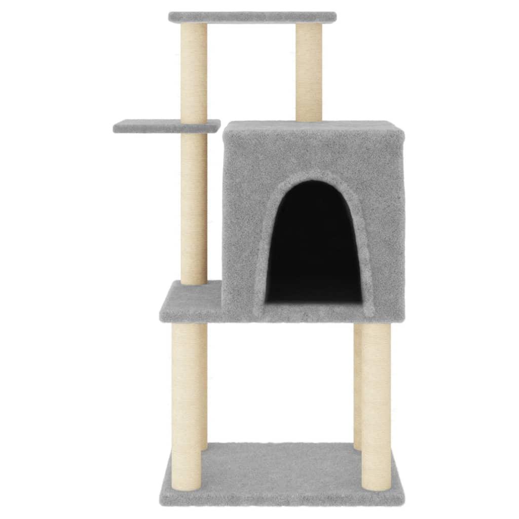 Trendyproduct.co.uk Cat Tree With Sisal Scratching Posts 97 Cm vidaXL Animals & Pet Supplies Animals & Pet Supplies > Pet Supplies > Cat Supplies > Cat Furniture Cat Furniture Cat Supplies Grey parcel Pet Supplies vidaXL