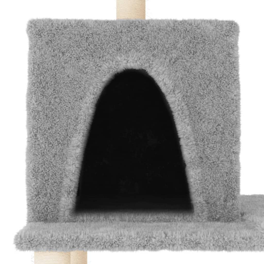 Trendyproduct.co.uk Cat Tree With Sisal Scratching Posts 167 Cm vidaXL Animals & Pet Supplies Animals & Pet Supplies > Pet Supplies > Cat Supplies > Cat Furniture Cat Furniture Cat Supplies Grey parcel Pet Supplies vidaXL