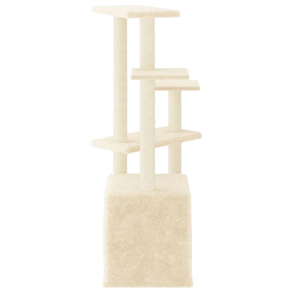 Trendyproduct.co.uk Cat Tree With Sisal Scratching Posts 107.5 Cm vidaXL Animals & Pet Supplies Animals & Pet Supplies > Pet Supplies > Cat Supplies > Cat Furniture Cat Furniture Cat Supplies Cream parcel Pet Supplies vidaXL