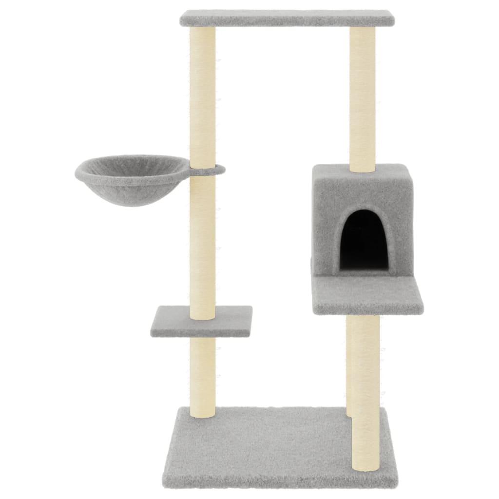 Trendyproduct.co.uk Cat Tree With Sisal Scratching Posts 95 Cm vidaXL Animals & Pet Supplies Animals & Pet Supplies > Pet Supplies > Cat Supplies > Cat Furniture Cat Furniture Cat Supplies Grey parcel Pet Supplies vidaXL