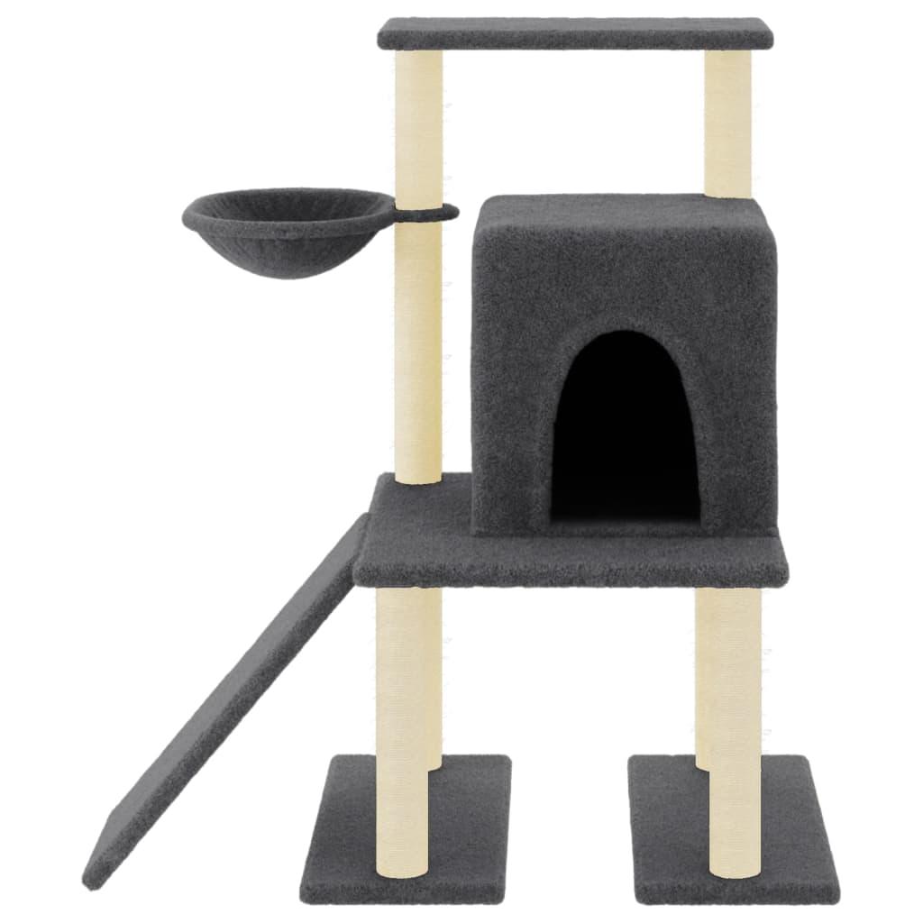 Trendyproduct.co.uk Cat Tree With Sisal Scratching Posts 96.5 Cm vidaXL Animals & Pet Supplies Animals & Pet Supplies > Pet Supplies > Cat Supplies > Cat Furniture Cat Furniture Cat Supplies Grey parcel Pet Supplies vidaXL