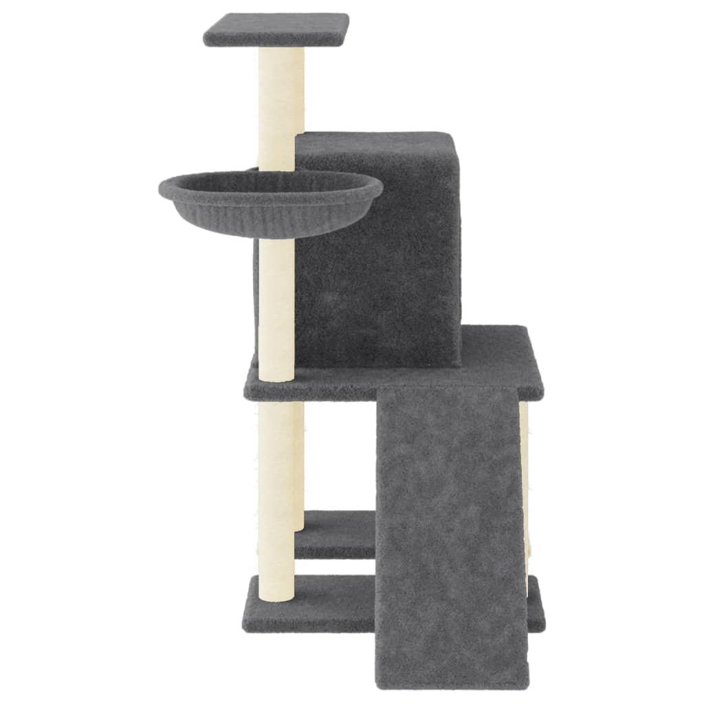 Trendyproduct.co.uk Cat Tree With Sisal Scratching Posts 96.5 Cm vidaXL Animals & Pet Supplies Animals & Pet Supplies > Pet Supplies > Cat Supplies > Cat Furniture Cat Furniture Cat Supplies Grey parcel Pet Supplies vidaXL