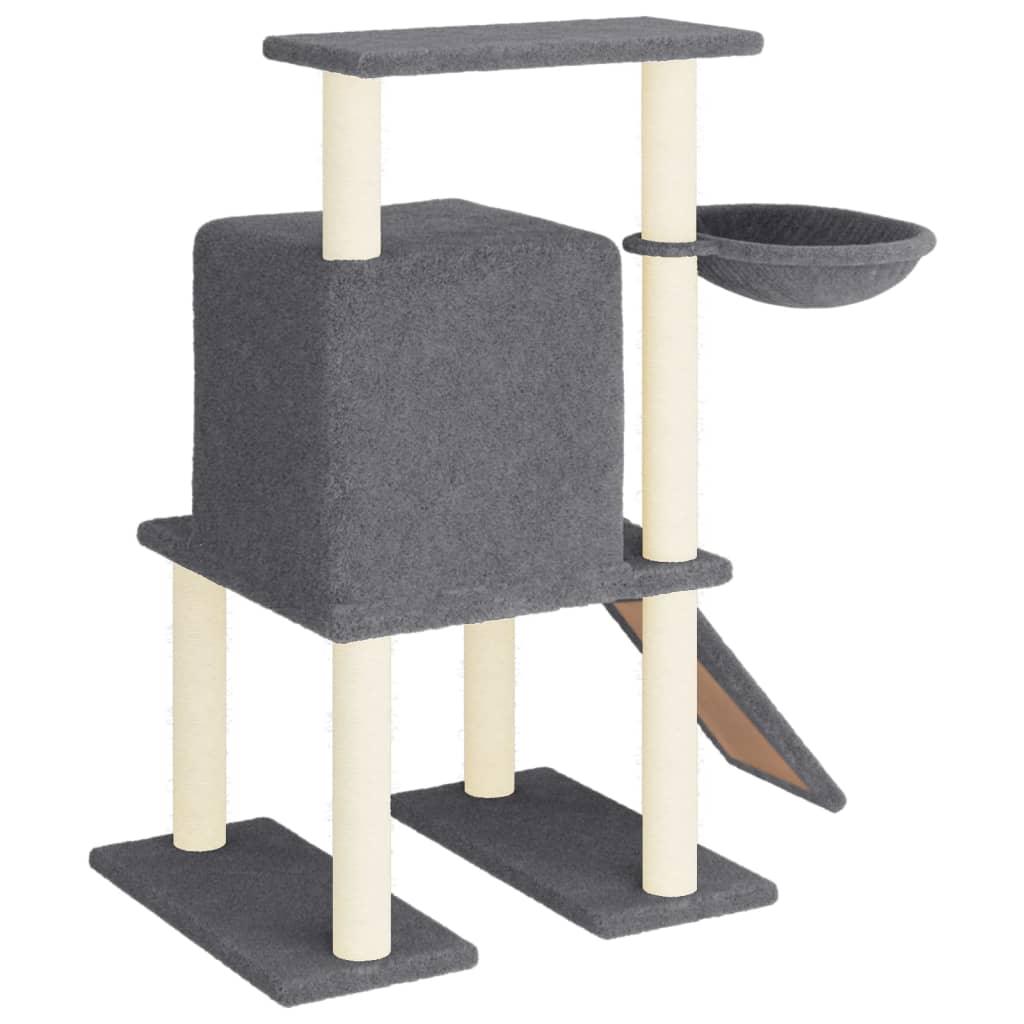 Trendyproduct.co.uk Cat Tree With Sisal Scratching Posts 96.5 Cm vidaXL Animals & Pet Supplies Animals & Pet Supplies > Pet Supplies > Cat Supplies > Cat Furniture Cat Furniture Cat Supplies Grey parcel Pet Supplies vidaXL