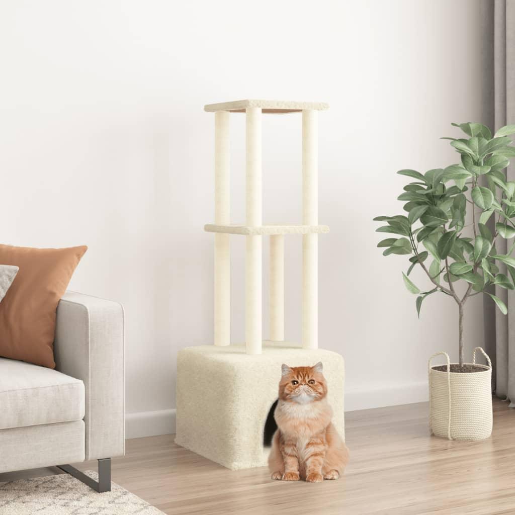 Cat Tree With Sisal Scratching Posts 133.5 Cm