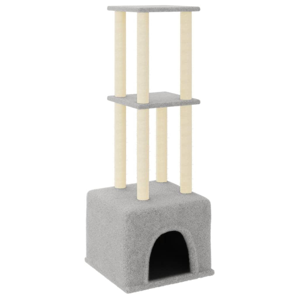 Cat Tree With Sisal Scratching Posts 133.5 Cm