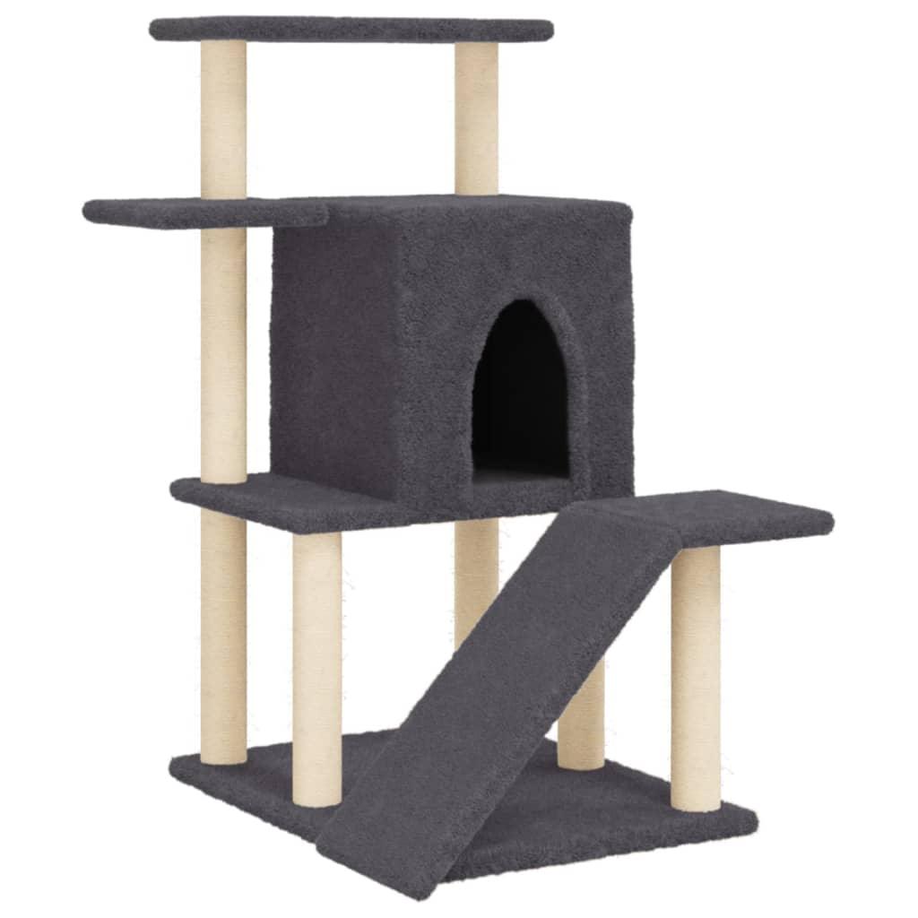 Trendyproduct.co.uk Cat Tree With Sisal Scratching Posts 97 Cm vidaXL Animals & Pet Supplies Animals & Pet Supplies > Pet Supplies > Cat Supplies > Cat Furniture Cat Furniture Cat Supplies Grey parcel Pet Supplies vidaXL