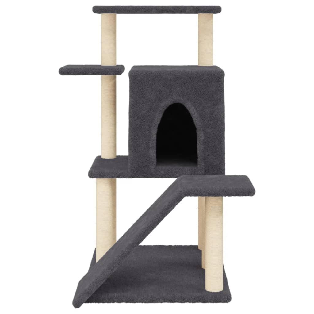 Trendyproduct.co.uk Cat Tree With Sisal Scratching Posts 97 Cm vidaXL Animals & Pet Supplies Animals & Pet Supplies > Pet Supplies > Cat Supplies > Cat Furniture Cat Furniture Cat Supplies Grey parcel Pet Supplies vidaXL