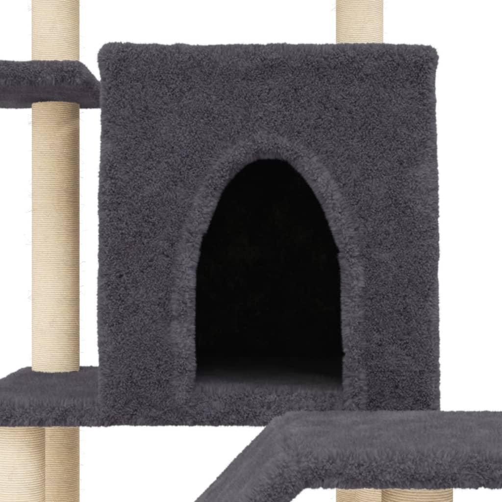 Trendyproduct.co.uk Cat Tree With Sisal Scratching Posts 97 Cm vidaXL Animals & Pet Supplies Animals & Pet Supplies > Pet Supplies > Cat Supplies > Cat Furniture Cat Furniture Cat Supplies Grey parcel Pet Supplies vidaXL