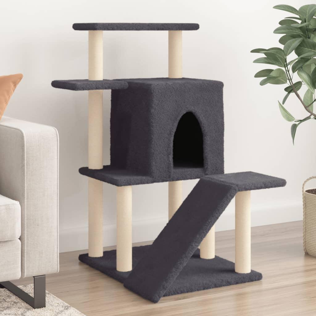 Trendyproduct.co.uk Cat Tree With Sisal Scratching Posts 97 Cm vidaXL Animals & Pet Supplies Animals & Pet Supplies > Pet Supplies > Cat Supplies > Cat Furniture Cat Furniture Cat Supplies Grey parcel Pet Supplies vidaXL