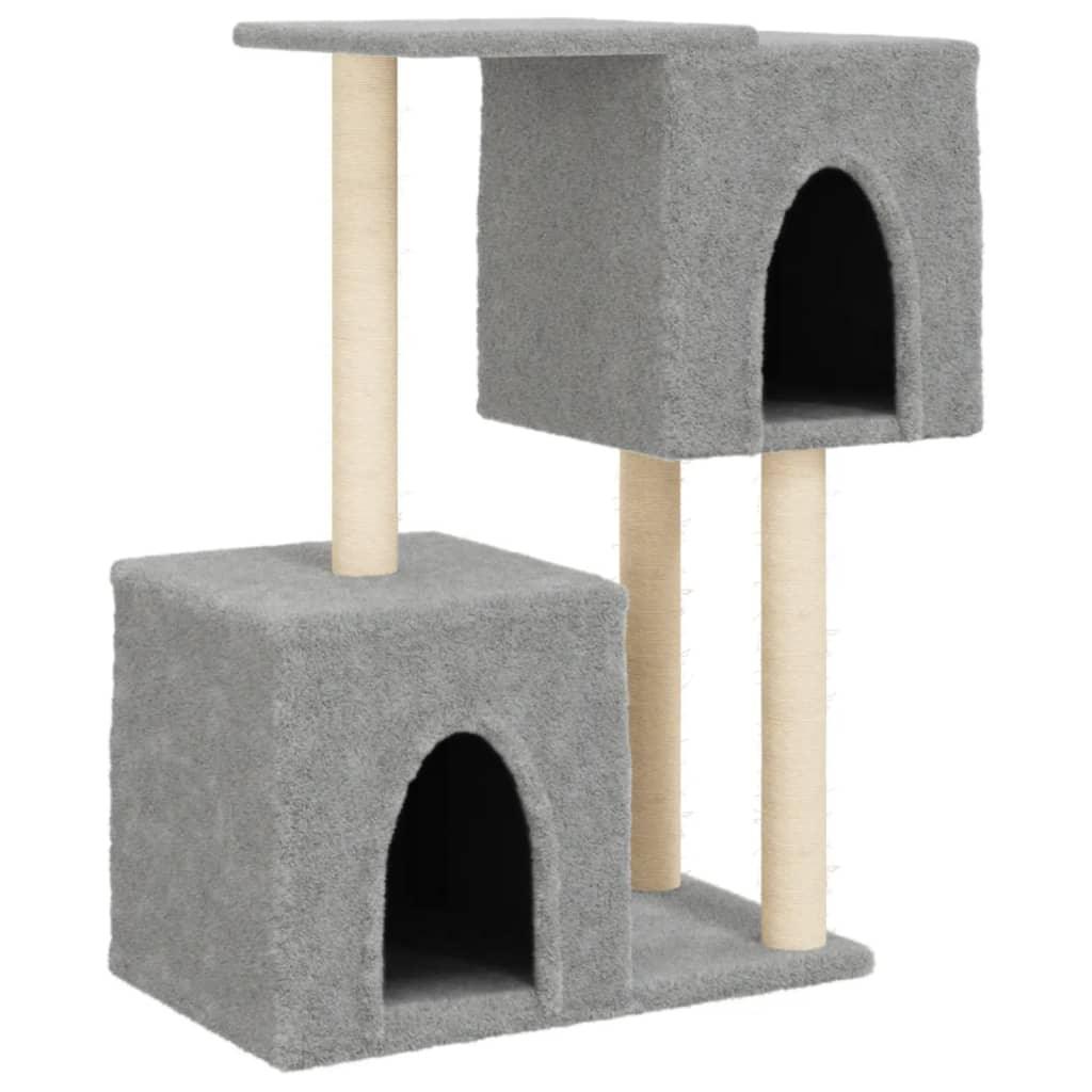 Trendyproduct.co.uk Cat Tree With Sisal Scratching Posts 86 Cm vidaXL Animals & Pet Supplies Animals & Pet Supplies > Pet Supplies > Cat Supplies > Cat Furniture Cat Furniture Cat Supplies Grey parcel Pet Supplies vidaXL