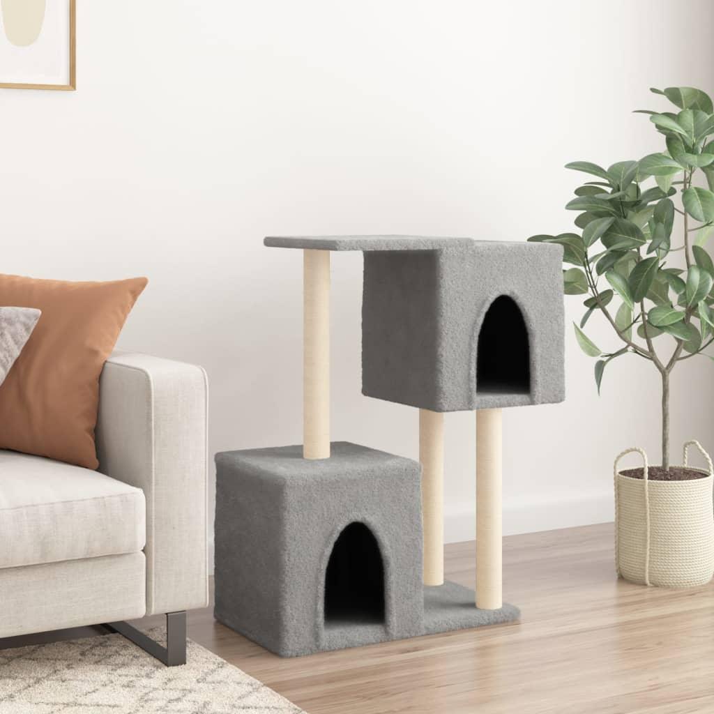 Trendyproduct.co.uk Cat Tree With Sisal Scratching Posts 86 Cm vidaXL Animals & Pet Supplies Animals & Pet Supplies > Pet Supplies > Cat Supplies > Cat Furniture Cat Furniture Cat Supplies Grey parcel Pet Supplies vidaXL