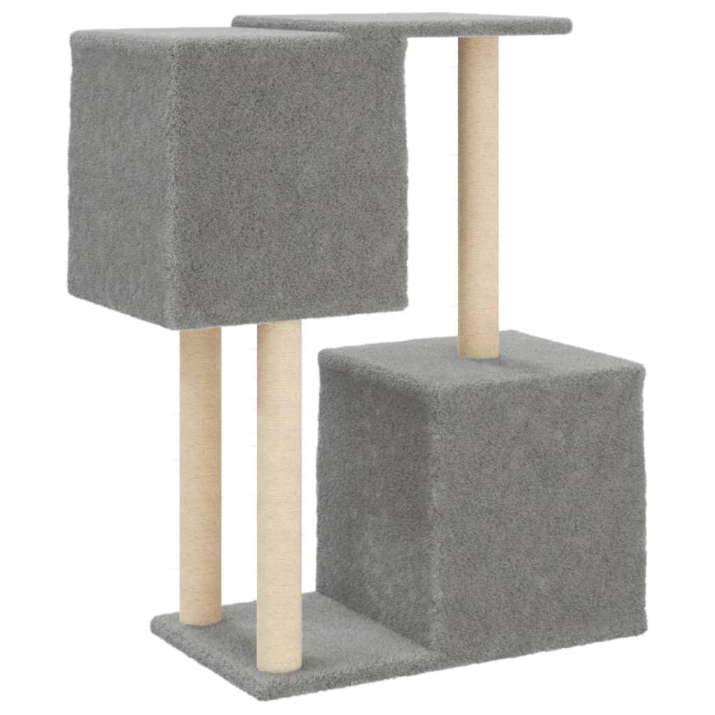 Trendyproduct.co.uk Cat Tree With Sisal Scratching Posts 86 Cm vidaXL Animals & Pet Supplies Animals & Pet Supplies > Pet Supplies > Cat Supplies > Cat Furniture Cat Furniture Cat Supplies Grey parcel Pet Supplies vidaXL