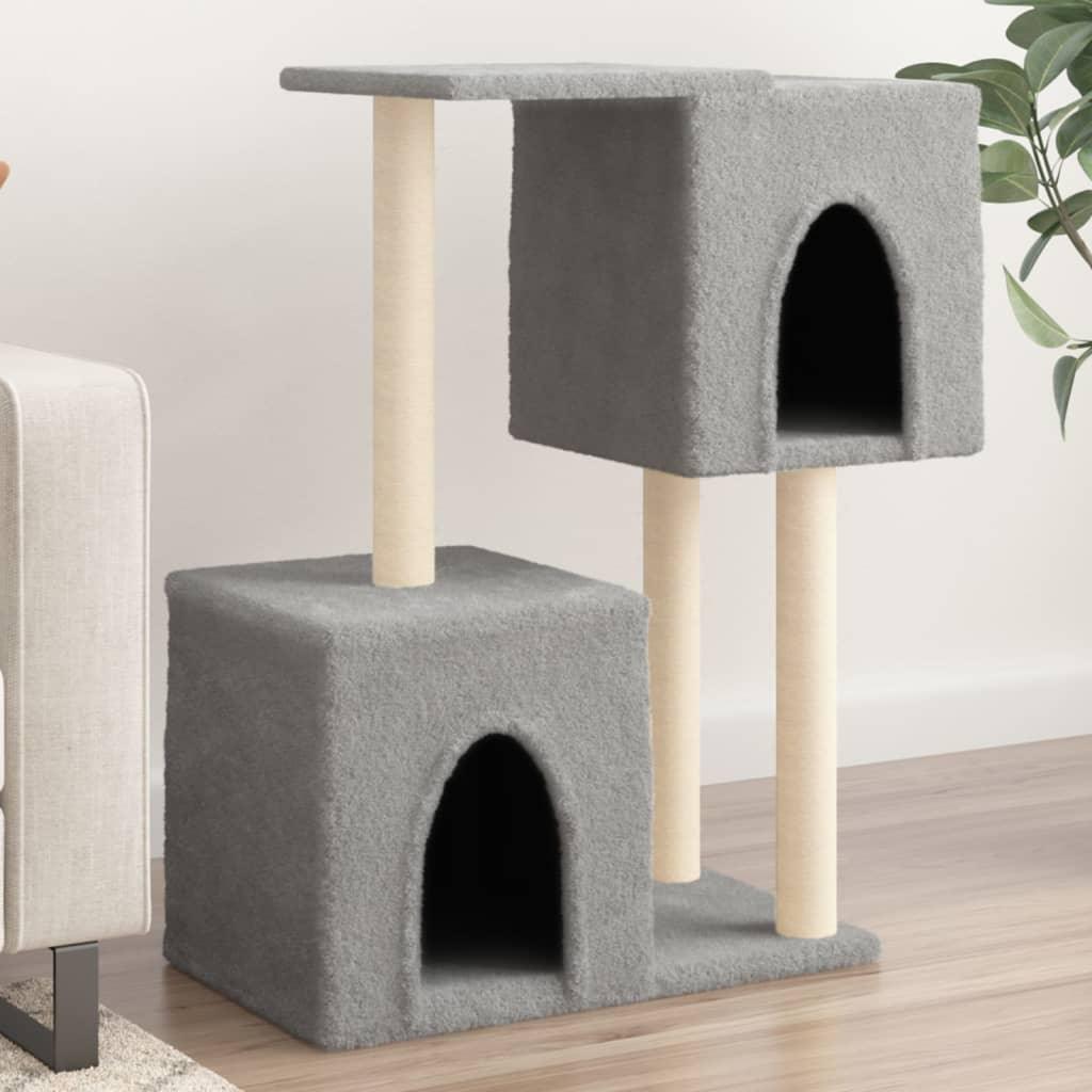 Trendyproduct.co.uk Cat Tree With Sisal Scratching Posts 86 Cm vidaXL Animals & Pet Supplies Animals & Pet Supplies > Pet Supplies > Cat Supplies > Cat Furniture Cat Furniture Cat Supplies Grey parcel Pet Supplies vidaXL