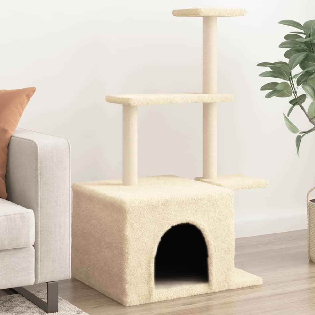 Trendyproduct.co.uk Cat Tree With Sisal Scratching Posts 110 Cm vidaXL Animals & Pet Supplies Animals & Pet Supplies > Pet Supplies > Cat Supplies > Cat Furniture Cat Furniture Cat Supplies Grey parcel Pet Supplies vidaXL