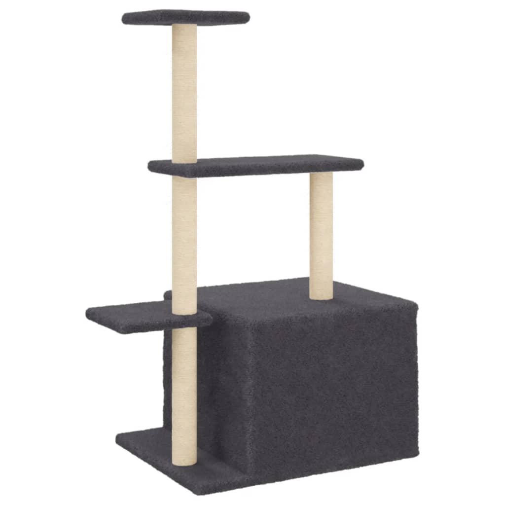 Trendyproduct.co.uk Cat Tree With Sisal Scratching Posts 110 Cm vidaXL Animals & Pet Supplies Animals & Pet Supplies > Pet Supplies > Cat Supplies > Cat Furniture Cat Furniture Cat Supplies Grey parcel Pet Supplies vidaXL