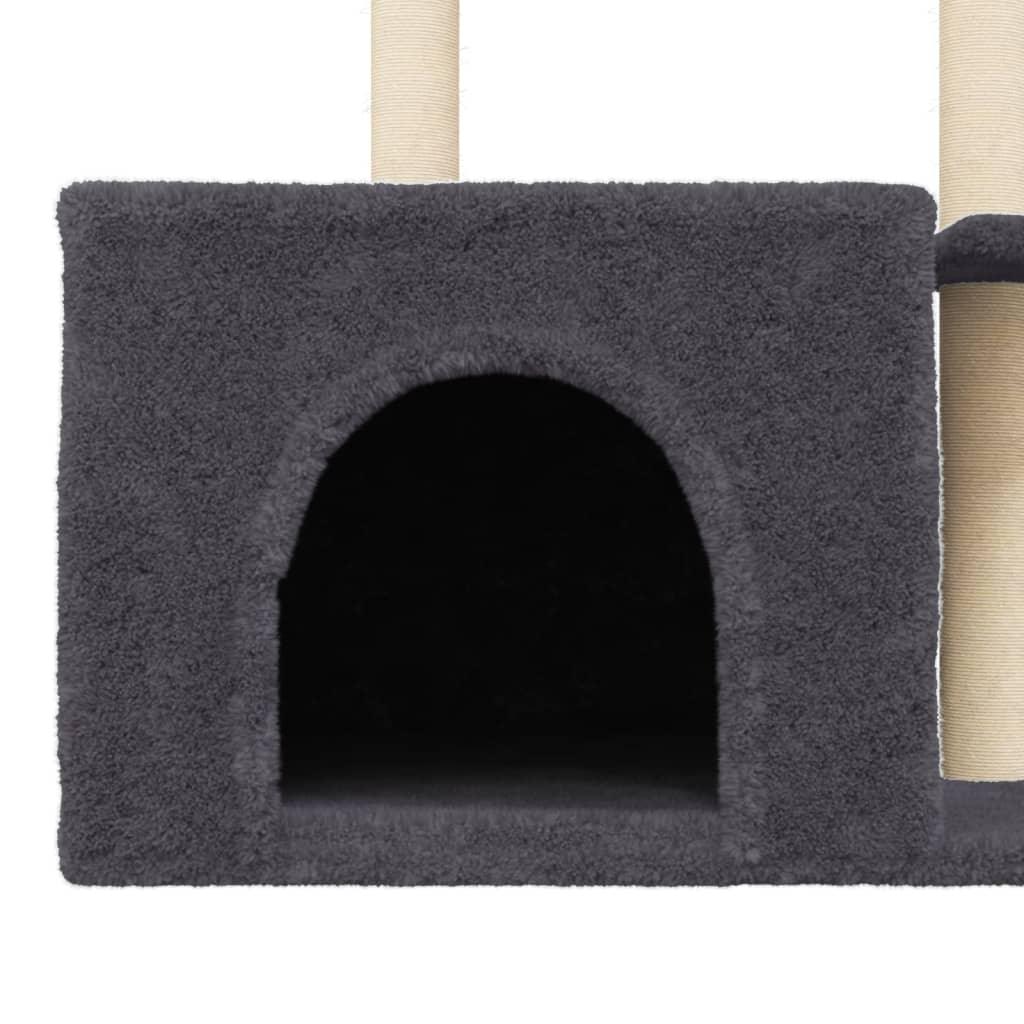 Trendyproduct.co.uk Cat Tree With Sisal Scratching Posts 110 Cm vidaXL Animals & Pet Supplies Animals & Pet Supplies > Pet Supplies > Cat Supplies > Cat Furniture Cat Furniture Cat Supplies Grey parcel Pet Supplies vidaXL