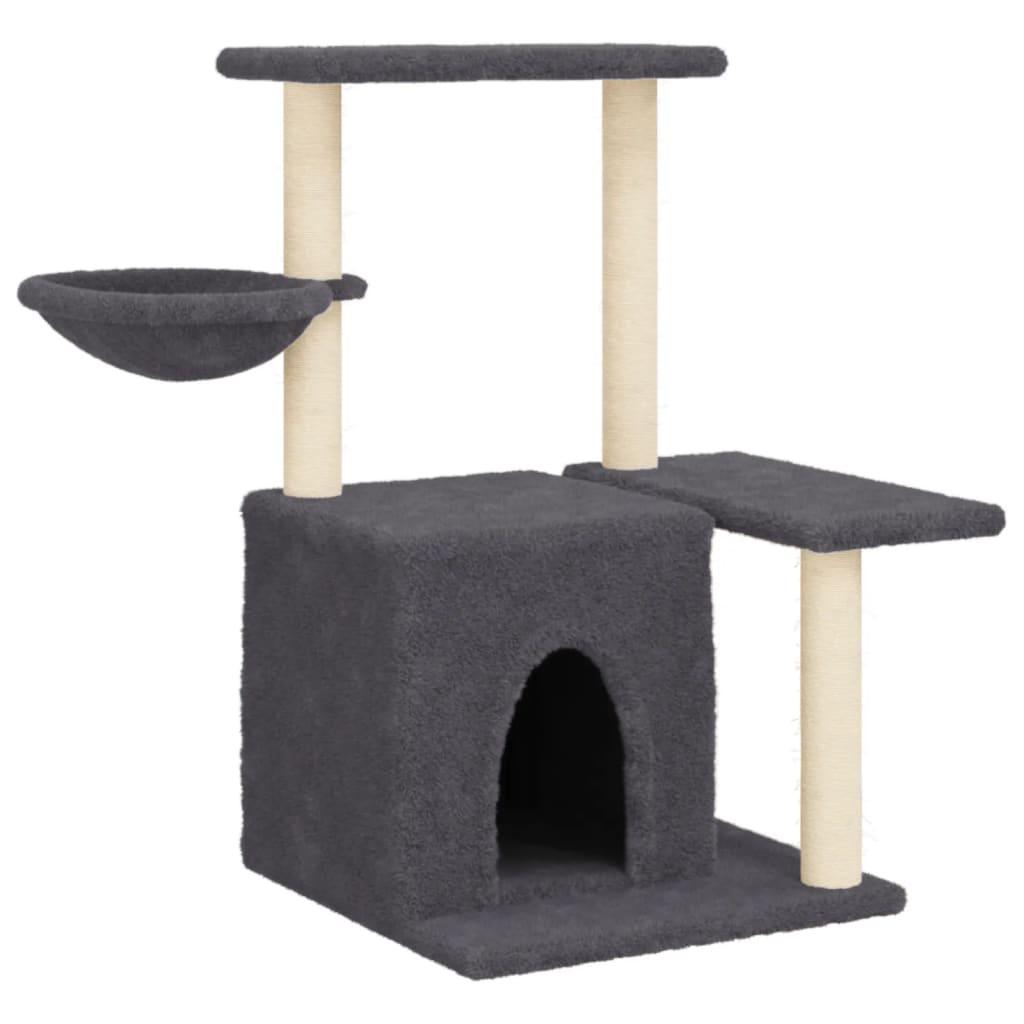 Trendyproduct.co.uk Cat Tree With Sisal Scratching Posts 83 Cm vidaXL Animals & Pet Supplies Animals & Pet Supplies > Pet Supplies > Cat Supplies > Cat Furniture Cat Furniture Cat Supplies Grey parcel Pet Supplies vidaXL