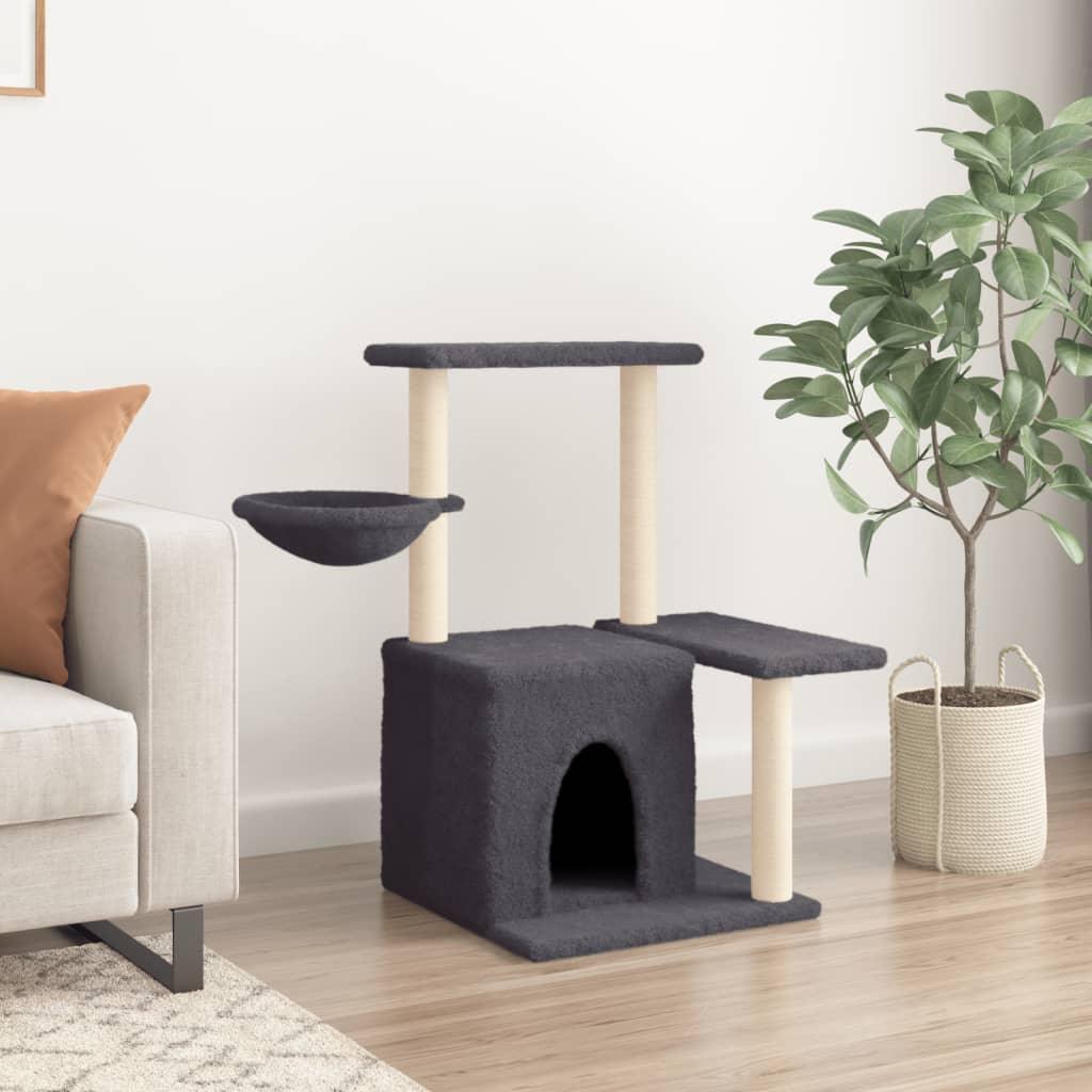 Trendyproduct.co.uk Cat Tree With Sisal Scratching Posts 83 Cm vidaXL Animals & Pet Supplies Animals & Pet Supplies > Pet Supplies > Cat Supplies > Cat Furniture Cat Furniture Cat Supplies Grey parcel Pet Supplies vidaXL