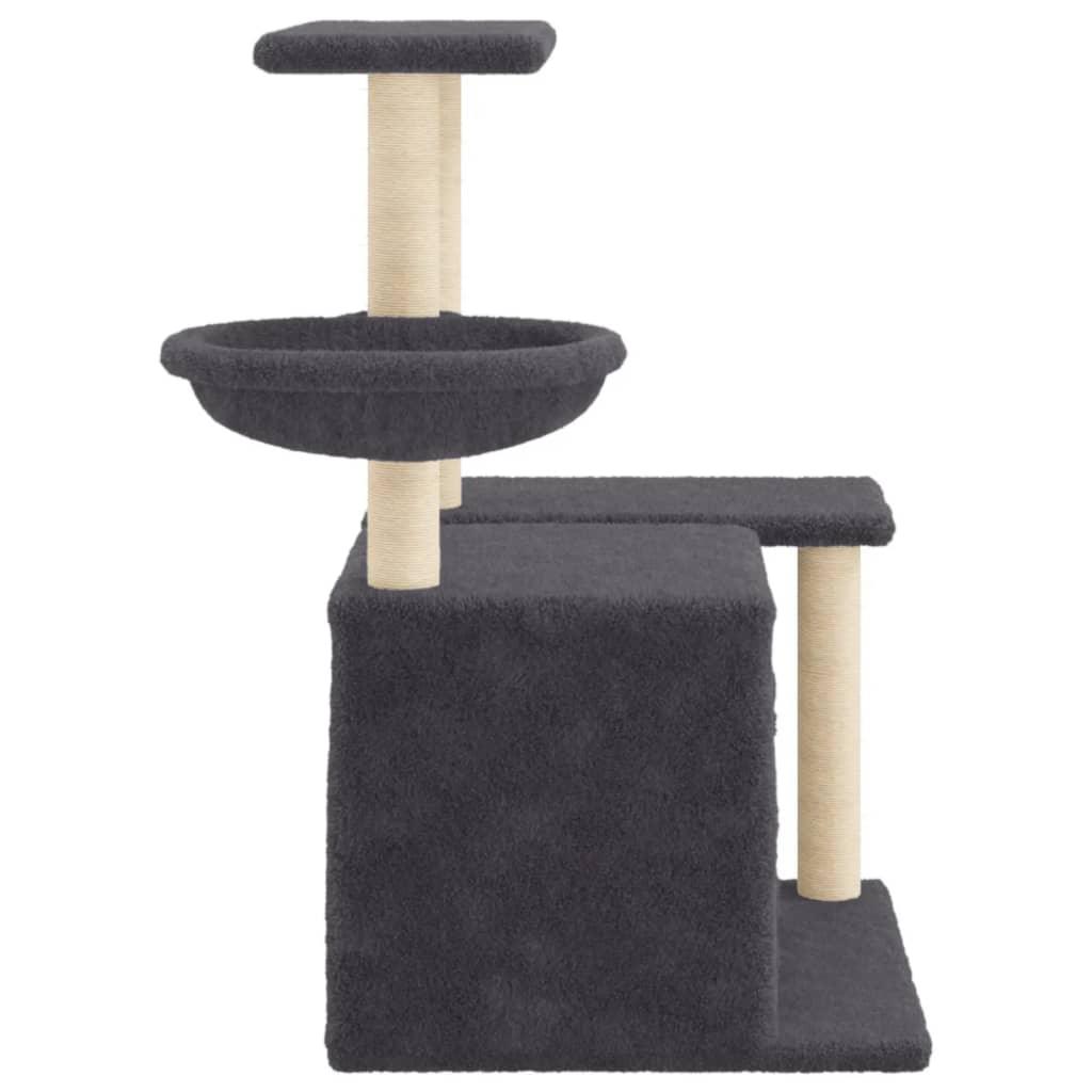 Trendyproduct.co.uk Cat Tree With Sisal Scratching Posts 83 Cm vidaXL Animals & Pet Supplies Animals & Pet Supplies > Pet Supplies > Cat Supplies > Cat Furniture Cat Furniture Cat Supplies Grey parcel Pet Supplies vidaXL