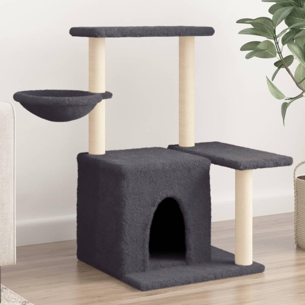 Trendyproduct.co.uk Cat Tree With Sisal Scratching Posts 83 Cm vidaXL Animals & Pet Supplies Animals & Pet Supplies > Pet Supplies > Cat Supplies > Cat Furniture Cat Furniture Cat Supplies Grey parcel Pet Supplies vidaXL