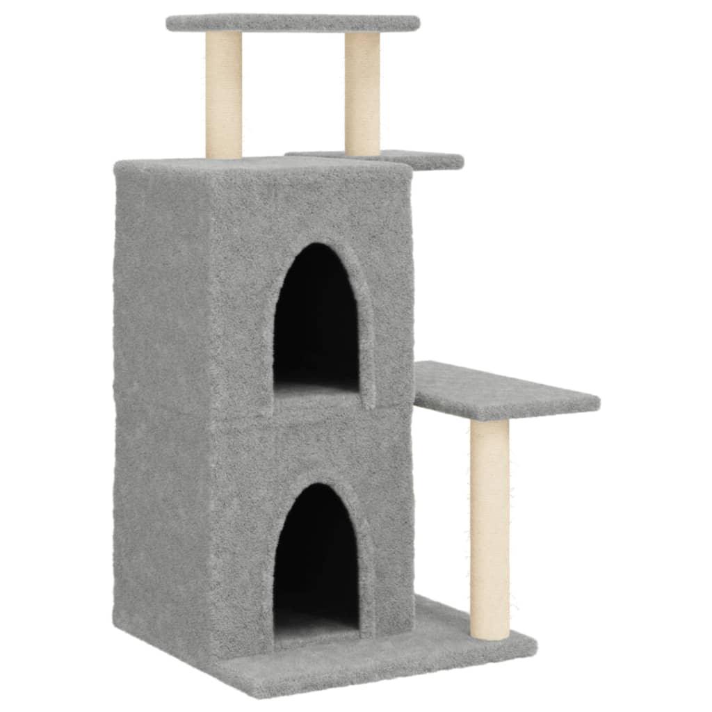 Trendyproduct.co.uk Cat Tree With Sisal Scratching Posts 97 Cm vidaXL Animals & Pet Supplies Animals & Pet Supplies > Pet Supplies > Cat Supplies > Cat Furniture Cat Furniture Cat Supplies Grey parcel Pet Supplies vidaXL