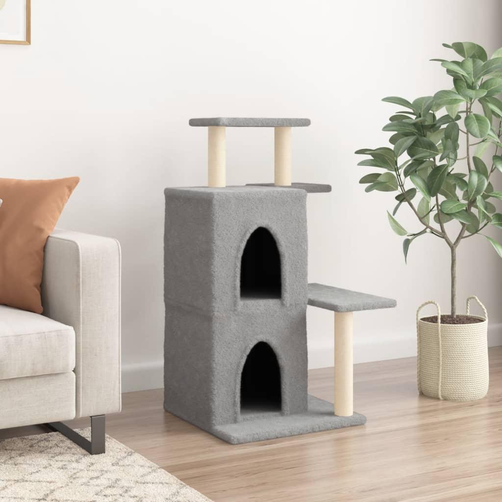 Trendyproduct.co.uk Cat Tree With Sisal Scratching Posts 97 Cm vidaXL Animals & Pet Supplies Animals & Pet Supplies > Pet Supplies > Cat Supplies > Cat Furniture Cat Furniture Cat Supplies Grey parcel Pet Supplies vidaXL