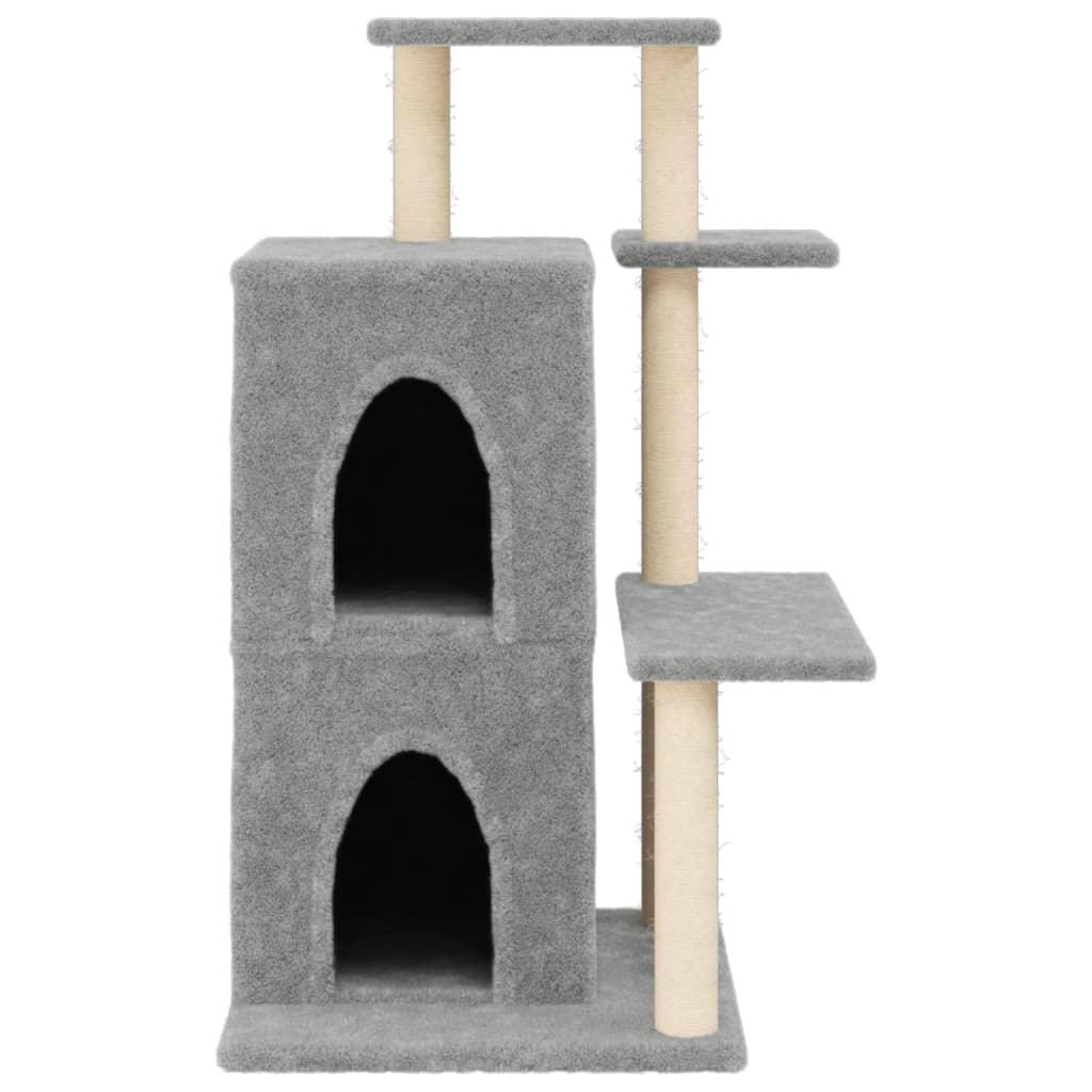 Trendyproduct.co.uk Cat Tree With Sisal Scratching Posts 97 Cm vidaXL Animals & Pet Supplies Animals & Pet Supplies > Pet Supplies > Cat Supplies > Cat Furniture Cat Furniture Cat Supplies Grey parcel Pet Supplies vidaXL