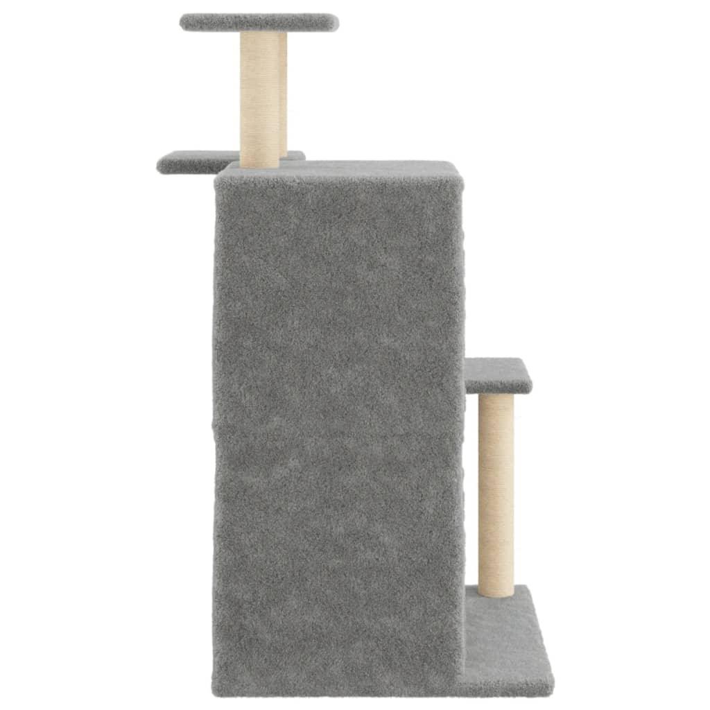 Trendyproduct.co.uk Cat Tree With Sisal Scratching Posts 97 Cm vidaXL Animals & Pet Supplies Animals & Pet Supplies > Pet Supplies > Cat Supplies > Cat Furniture Cat Furniture Cat Supplies Grey parcel Pet Supplies vidaXL