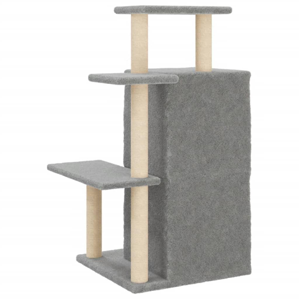 Trendyproduct.co.uk Cat Tree With Sisal Scratching Posts 97 Cm vidaXL Animals & Pet Supplies Animals & Pet Supplies > Pet Supplies > Cat Supplies > Cat Furniture Cat Furniture Cat Supplies Grey parcel Pet Supplies vidaXL