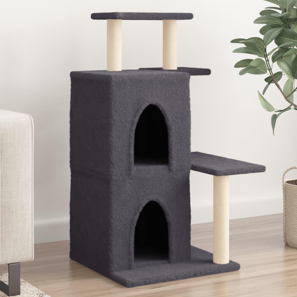 Trendyproduct.co.uk Cat Tree With Sisal Scratching Posts 97 Cm vidaXL Animals & Pet Supplies Animals & Pet Supplies > Pet Supplies > Cat Supplies > Cat Furniture Cat Furniture Cat Supplies Grey parcel Pet Supplies vidaXL