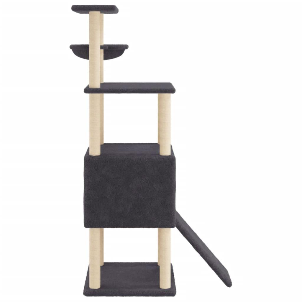 Trendyproduct.co.uk Cat Tree With Sisal Scratching Posts 153 Cm vidaXL Animals & Pet Supplies Animals & Pet Supplies > Pet Supplies > Cat Supplies > Cat Furniture Cat Furniture Cat Supplies Grey parcel Pet Supplies vidaXL