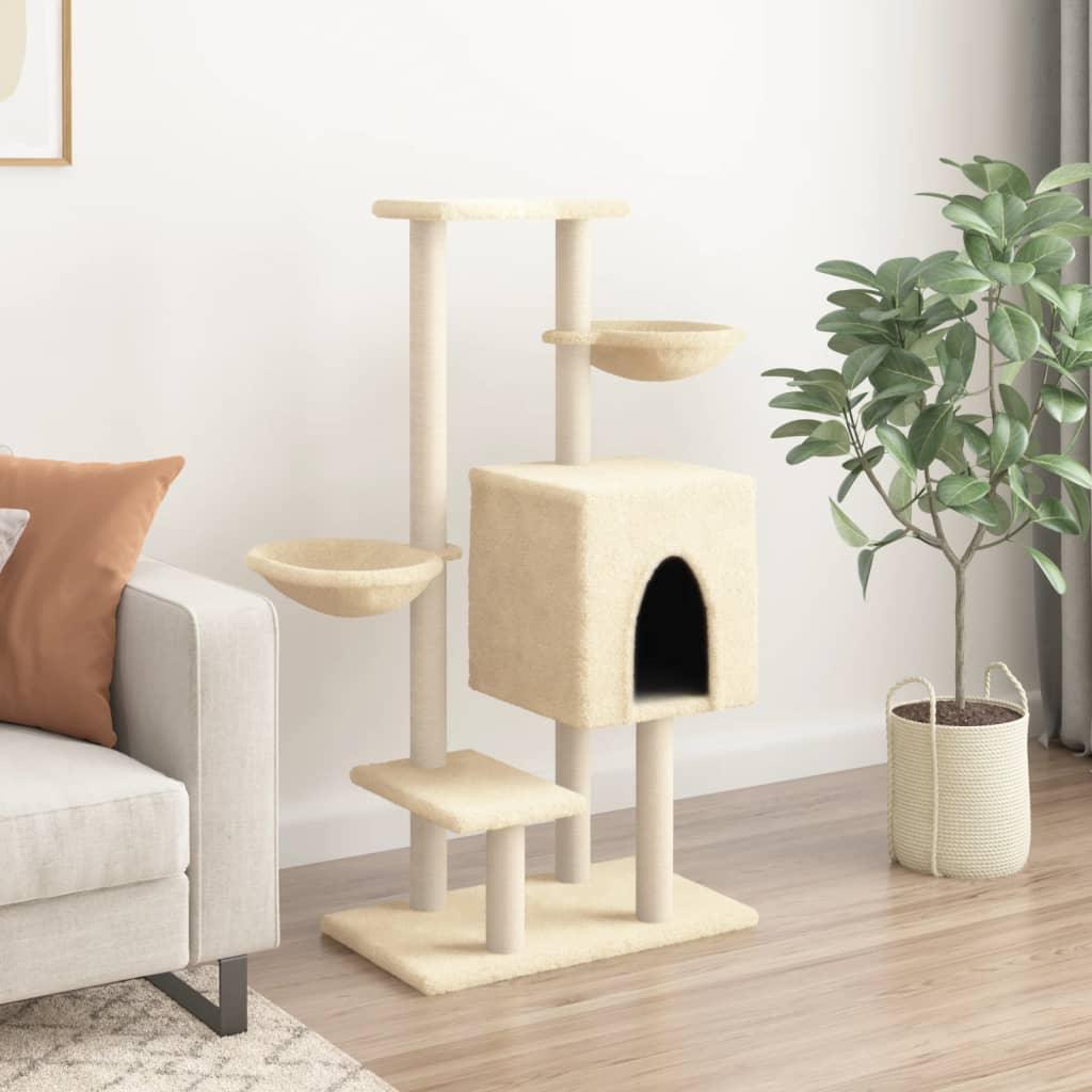 Cat Tree With Sisal Scratching Posts 117 Cm