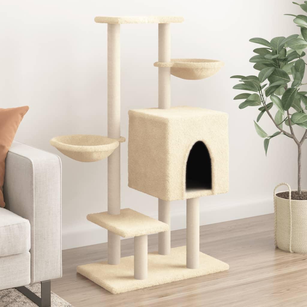 Cat Tree With Sisal Scratching Posts 117 Cm