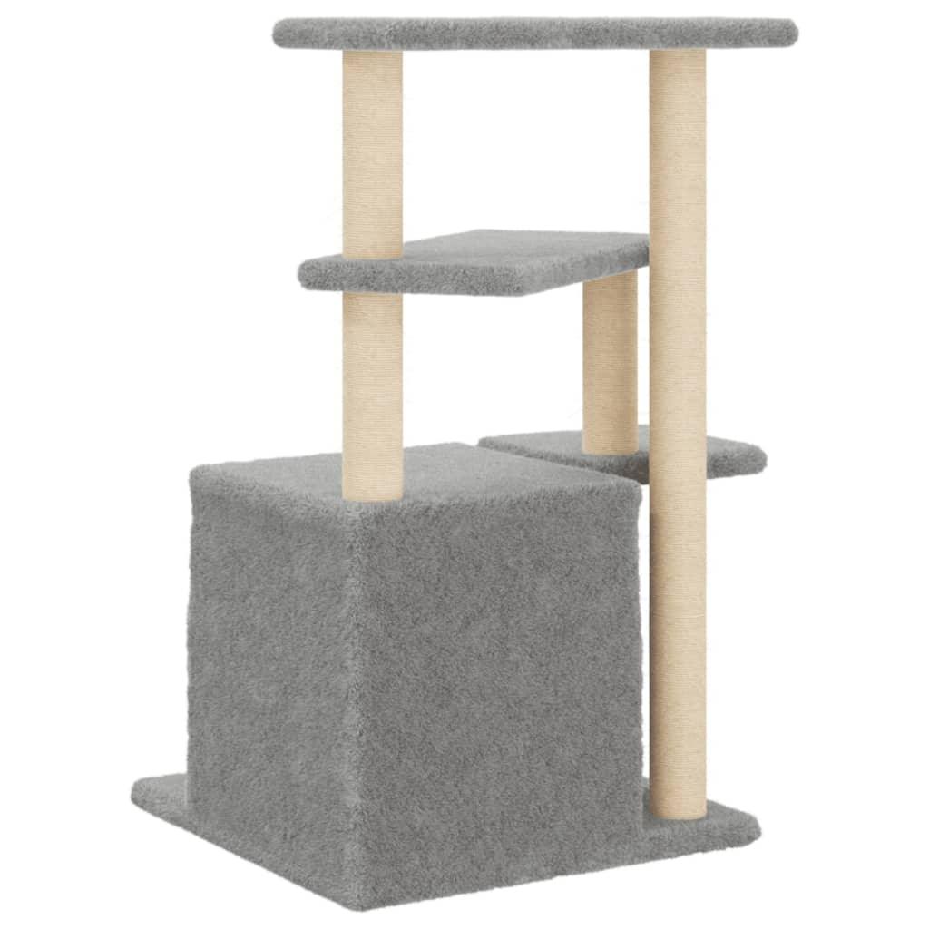 Trendyproduct.co.uk Cat Tree With Sisal Scratching Posts 83.5 Cm vidaXL Animals & Pet Supplies Animals & Pet Supplies > Pet Supplies > Cat Supplies > Cat Furniture Cat Furniture Cat Supplies Grey parcel Pet Supplies vidaXL