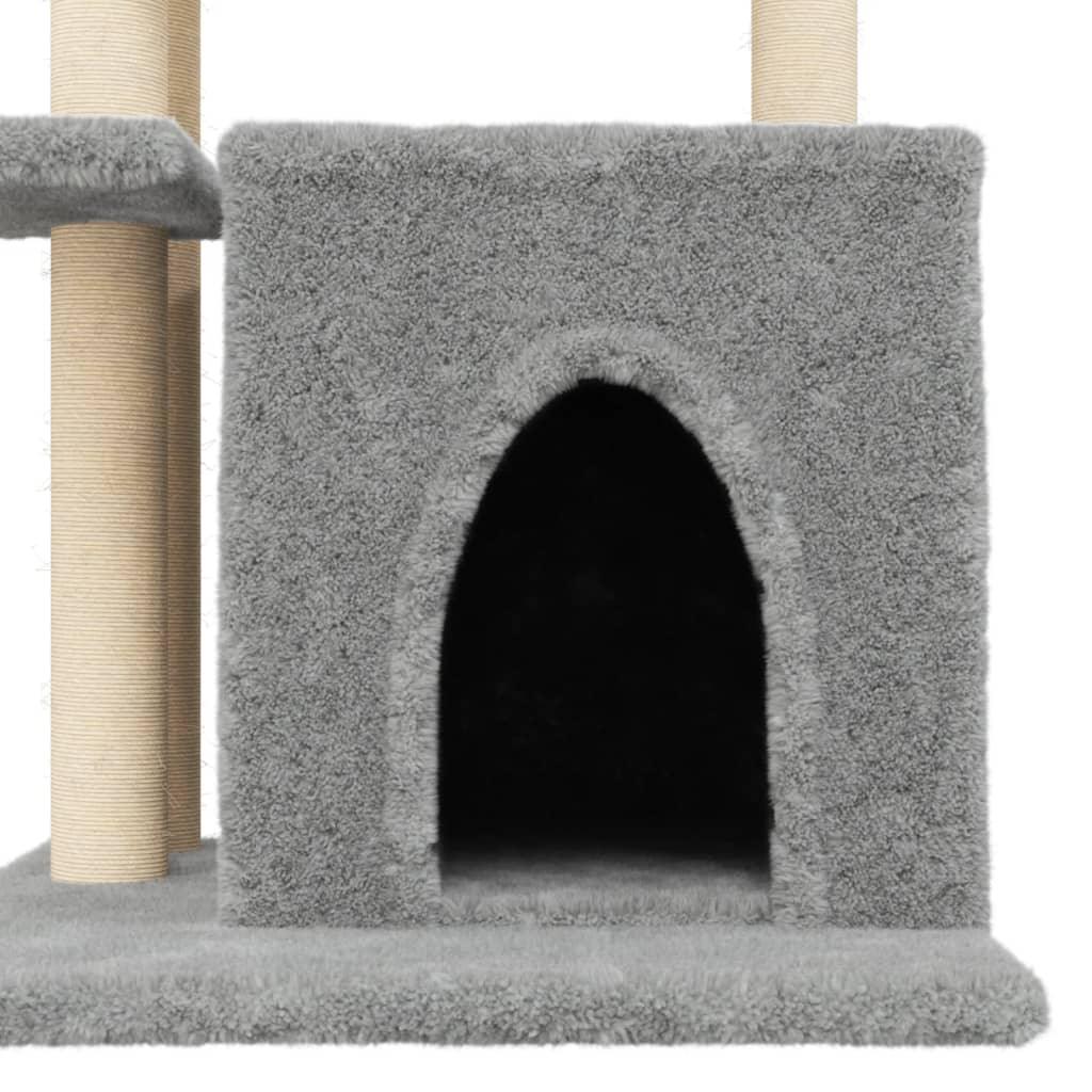 Trendyproduct.co.uk Cat Tree With Sisal Scratching Posts 83.5 Cm vidaXL Animals & Pet Supplies Animals & Pet Supplies > Pet Supplies > Cat Supplies > Cat Furniture Cat Furniture Cat Supplies Grey parcel Pet Supplies vidaXL