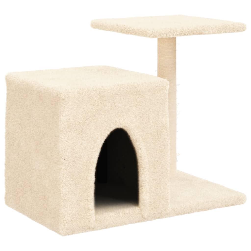 Trendyproduct.co.uk Cat Tree With Sisal Scratching Posts 50.5 Cm vidaXL Animals & Pet Supplies Animals & Pet Supplies > Pet Supplies > Cat Supplies > Cat Furniture Cat Furniture Cat Supplies Cream parcel Pet Supplies vidaXL