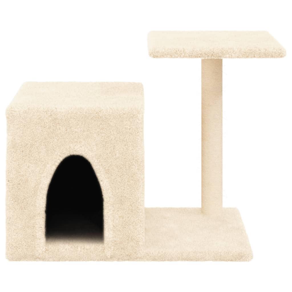 Trendyproduct.co.uk Cat Tree With Sisal Scratching Posts 50.5 Cm vidaXL Animals & Pet Supplies Animals & Pet Supplies > Pet Supplies > Cat Supplies > Cat Furniture Cat Furniture Cat Supplies Cream parcel Pet Supplies vidaXL