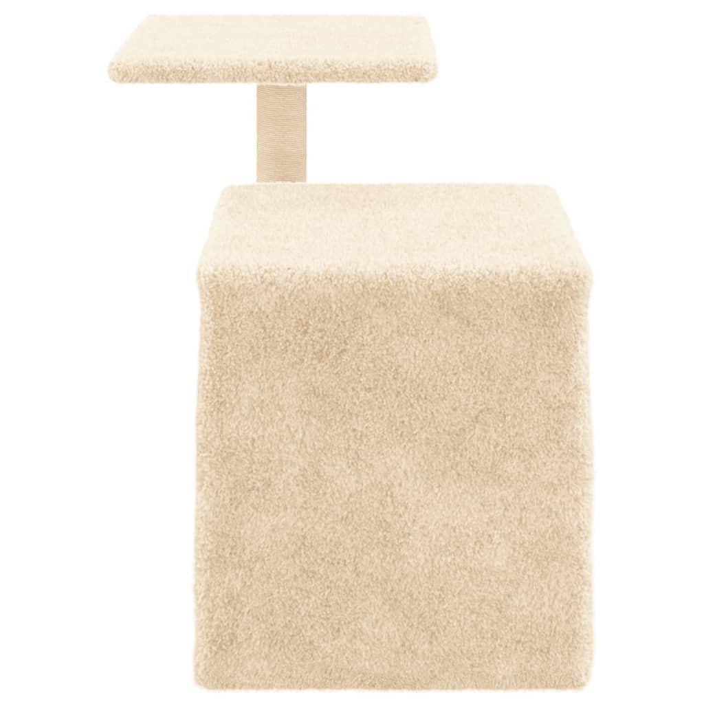 Trendyproduct.co.uk Cat Tree With Sisal Scratching Posts 50.5 Cm vidaXL Animals & Pet Supplies Animals & Pet Supplies > Pet Supplies > Cat Supplies > Cat Furniture Cat Furniture Cat Supplies Cream parcel Pet Supplies vidaXL