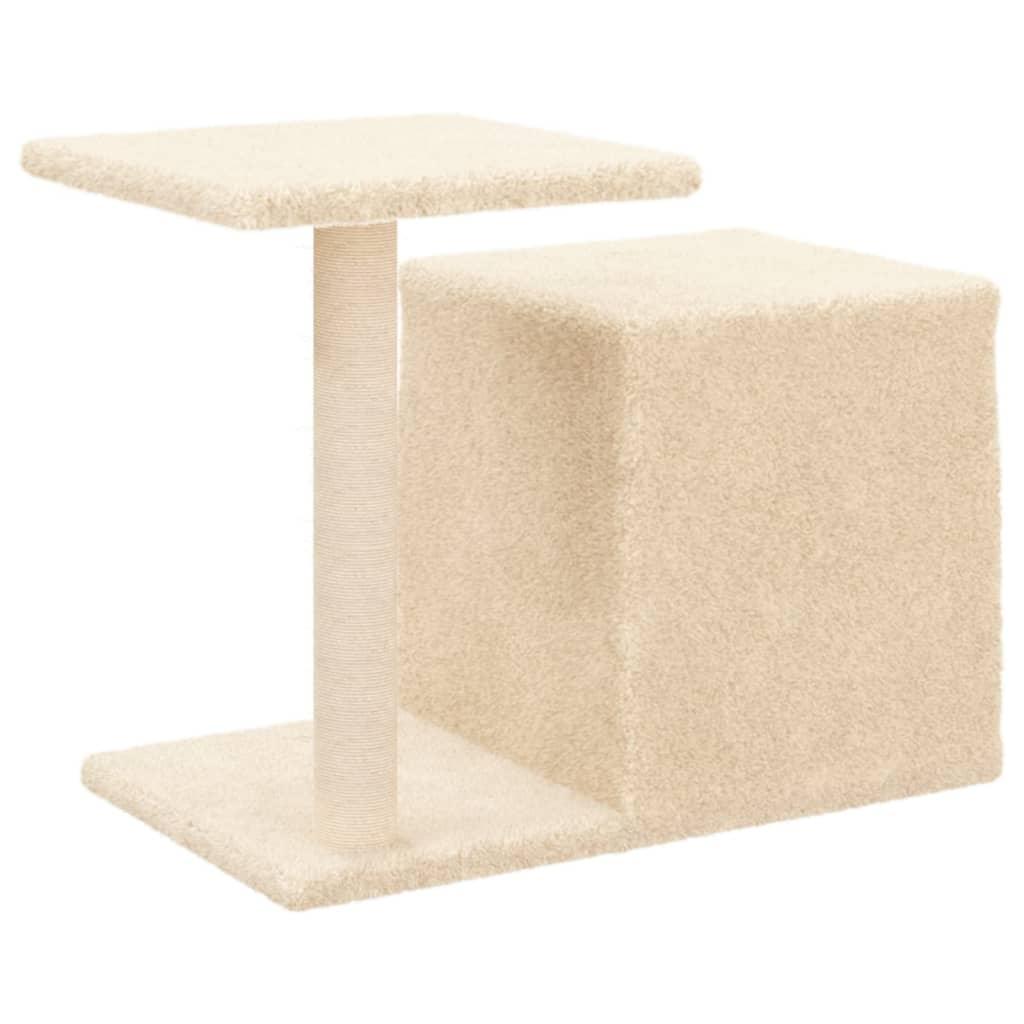 Trendyproduct.co.uk Cat Tree With Sisal Scratching Posts 50.5 Cm vidaXL Animals & Pet Supplies Animals & Pet Supplies > Pet Supplies > Cat Supplies > Cat Furniture Cat Furniture Cat Supplies Cream parcel Pet Supplies vidaXL