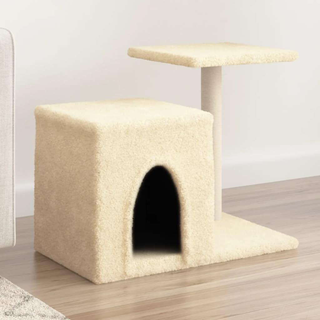 Trendyproduct.co.uk Cat Tree With Sisal Scratching Posts 50.5 Cm vidaXL Animals & Pet Supplies Animals & Pet Supplies > Pet Supplies > Cat Supplies > Cat Furniture Cat Furniture Cat Supplies Cream parcel Pet Supplies vidaXL