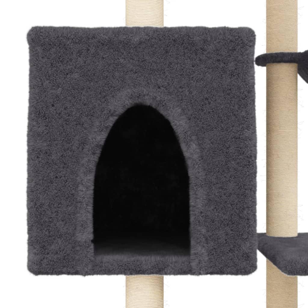 Trendyproduct.co.uk Cat Tree With Sisal Scratching Posts 131 Cm vidaXL Animals & Pet Supplies Animals & Pet Supplies > Pet Supplies > Cat Supplies > Cat Furniture Cat Furniture Cat Supplies Grey parcel Pet Supplies vidaXL