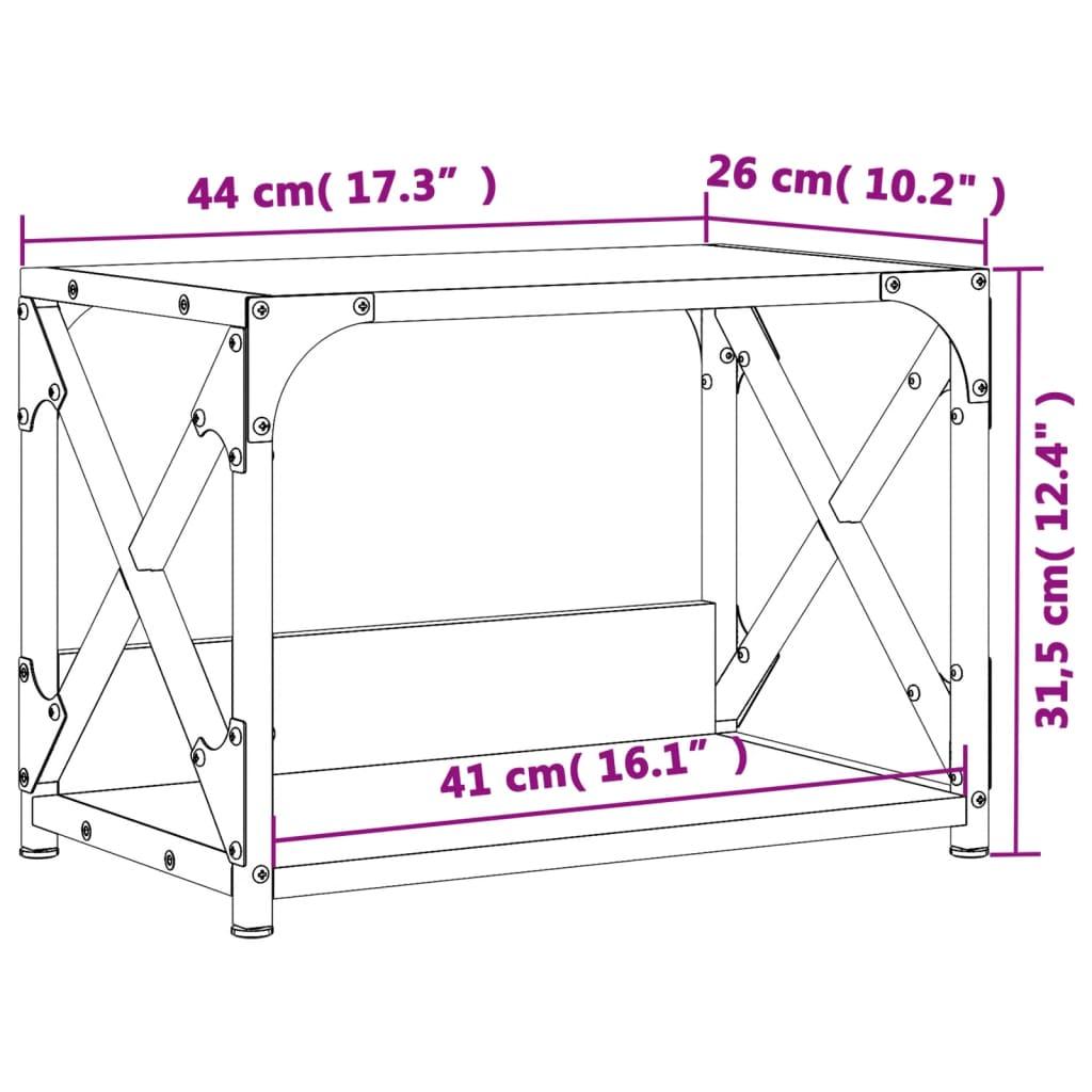 Printer Stand 2-Tier 44X26X31.5 Cm Engineered Wood