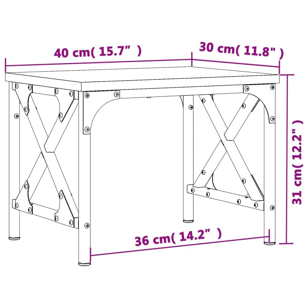 Printer Stand 40X30X31 Cm Engineered Wood