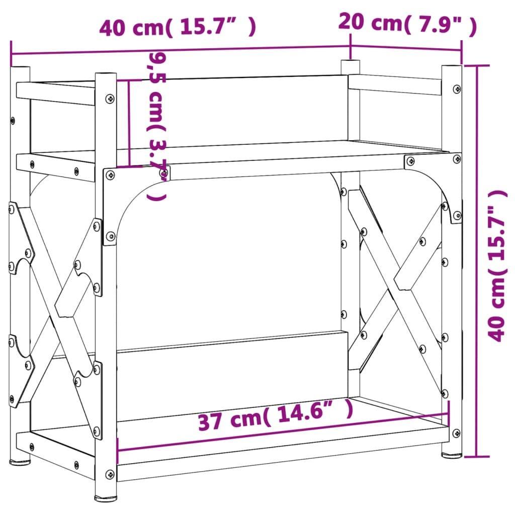 Printer Stand 2-Tier 40X20X40 Cm Engineered Wood