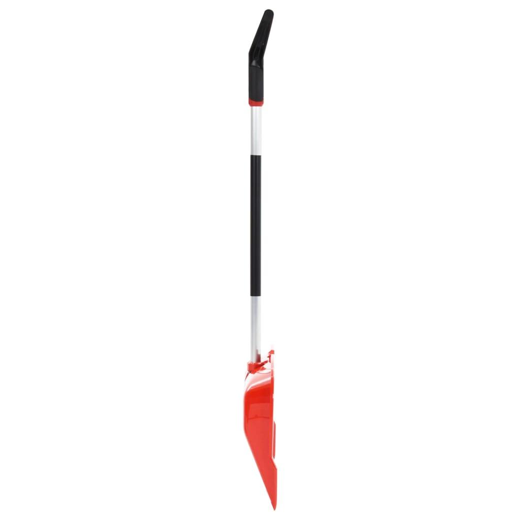 Snow Shovel Red 136 Cm Aluminium