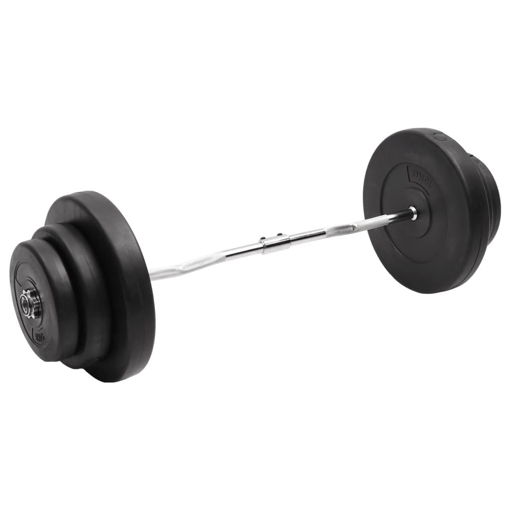 Curl Barbell With Plates