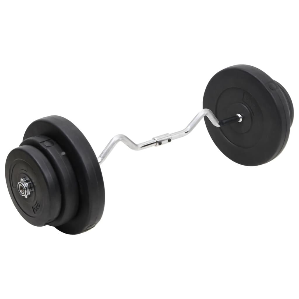 Curl Barbell With Plates