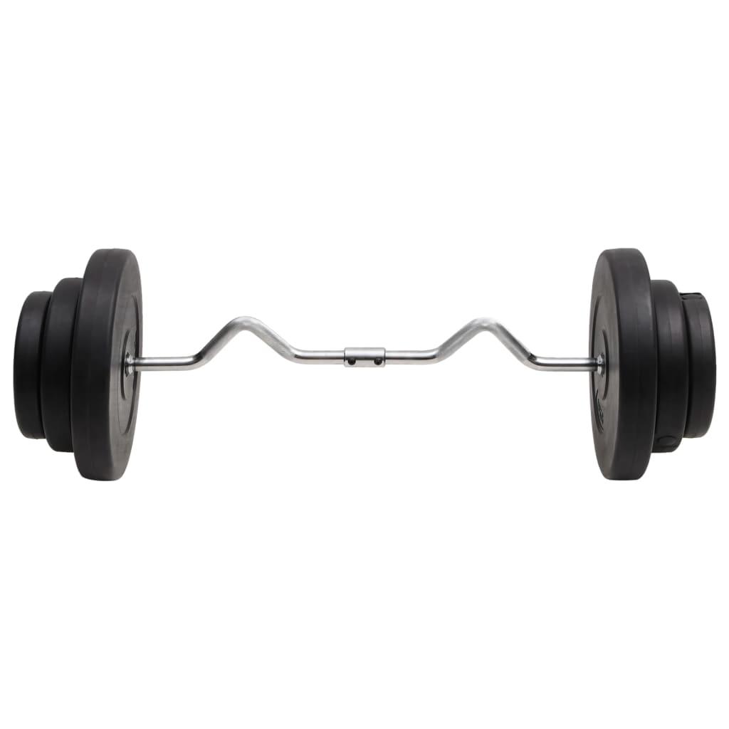 Curl Barbell With Plates